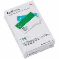 GBC lamineringslommer t/bagagekort m/hul 64x108 mm 125 mic