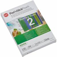 GBC A4 selvkl&aelig;bende lamineringslommer 100 mic