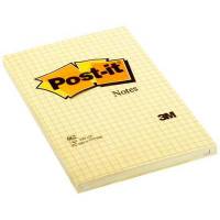 Post-it blok med kvadrater i st&oslash;rrelsen 102 x 152 mm
