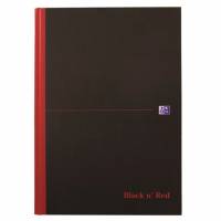 Oxford Black'n'Red notesbog A4 kvadreret