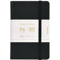 BNT PU Notebook A6 med linjer i sort