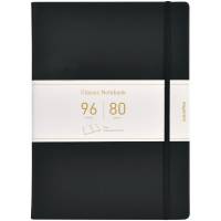 BNT PU Notebook A6 uden linjer i sort