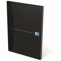 Oxford Smart Black indbunden notesbog A4 linjeret
