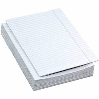 Bantex A4 eksamenspapir linjeret hvid