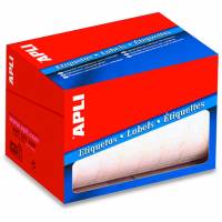 Apli etiket 67x34mm hvid 600stk