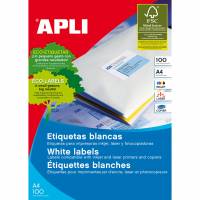 Apli multietiketter 99,1x93,1mm hvid