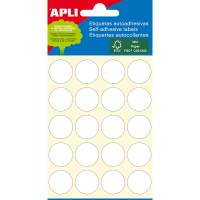 Apli farvedots &Oslash;19mm hvid 320stk