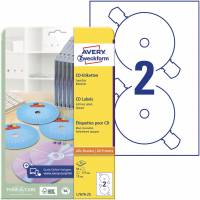 Avery L7676-25 CD-etiket &Oslash;117mm hvid