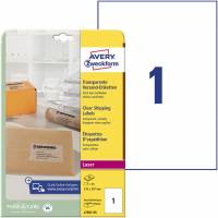 Avery L7567-25 etiket 210x297mm transparent
