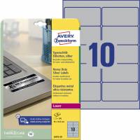 Avery L6012-20 etiket 96x50,8mm s&oslash;lv
