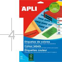 Apli etiketter 105x148mm bl&aring;