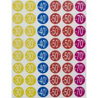 Apli rabatlabels &Oslash;24mm flere farver