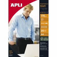 Apli brochurepapir A4 170g mat 20ark