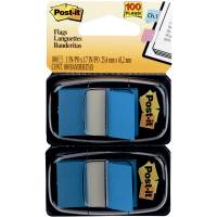 Post-it indexfaner 25x43mm bl&aring; 2 stk