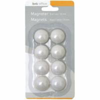 BNT magneter &Oslash;20mm hvid 8stk