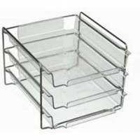 Bantex Vision brevbakkes&aelig;t til A4 med 3 bakker i farven transparent