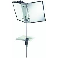 Durable SHERPA DESK CLAMP 10 registersystem bordklemme i A4 med 10 lommer i farven sort