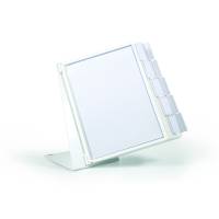 Durable VARIO TABLE 10 registersystem bordmodel i A4 med 10 lommer i farven hvid