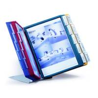 Durable VARIO TABLE 20 registersystem bordmodel i A4 med 20 lommer i farver