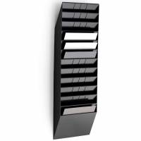 Durable FLEXIBOXX bakkesystem m/12 fag A4 tv&aelig;rformat sort
