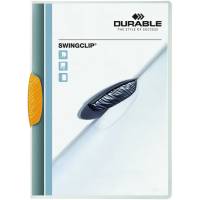 Durable Swingclip klemmappe A4 30 ark gul