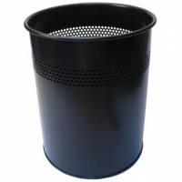 Papirkurv Twinco 15 L Metal - Sort