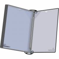 Djois by Tarifold Registersystem PRO v&aelig;genhed A4x5 lommer t/aluprofil sort