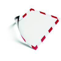 Durable Duraframe Security Magnetic magnetramme A4 r&oslash;d/hvid