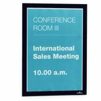 Durable Duraframe A4 selvkl&aelig;bende magnetramme sort