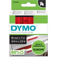 Dymo D1 tape 19mm sort/r&oslash;d