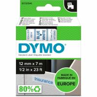Dymo D1 Labeltape 12mm x 7 m - Blå/hvid