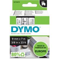 Dymo D1 40910 tape 9mm sort/klar