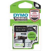 Dymo D1 Labeltape 12mm X 3M - Hvid/sort