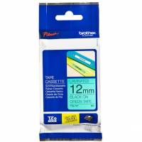 Brother TZE tape 12mm sort/gr&oslash;n