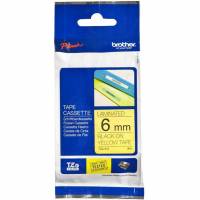 Brother TZE tape 6mm sort/gul