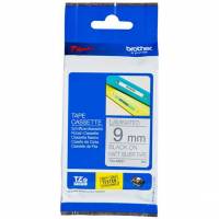 Brother TZEM tape 9mm sort/s&oslash;lv