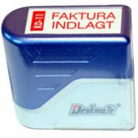 Deskmate KS-11 &rdquo;FAKTURA INDLAGT&rdquo; stempel