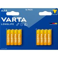 VARTA LONGLIFE AAA-batterier LR03 16 stk