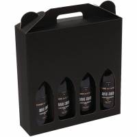 Vingavekarton til 4 flasker sort