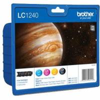Brother LC1240VP Multipakke BK/C/M/Y Bl&aelig;kpatron