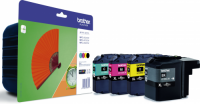 Brother LC129XL Multipakke BK/C/M/Y Bl&aelig;kpatron