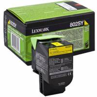 Lexmark 80C2SY0 Gul Lasertoner, 2.000 sider
