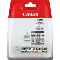 Canon PGI-580 / CLI-581 2078C005 CMYKPK Bl&aelig;kpatron, 750 sider