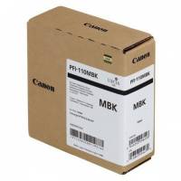 Canon PFI-110MBK 2363C001 Mat Sort Bl&aelig;kpatron, 160 ml