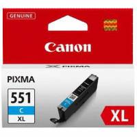 Canon CLI-551CXL Cyan Bl&aelig;kpatron, 267 sider