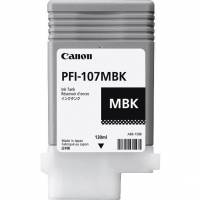 Canon PFI-107MBK 6704B001AA Mat Sort Bl&aelig;kpatron, 130 ml