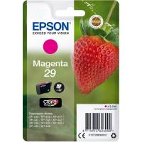 Epson 29 C13T29834012 Magenta Bl&aelig;kpatron, 180 sider