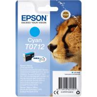 Epson T0712 C13T07124012 Cyan Bl&aelig;kpatron, 250 sider