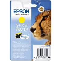 Epson T0714 C13T07144010 Gul Bl&aelig;kpatron, 480 sider