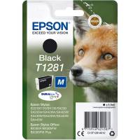 Epson T1281 C13T12814012 Sort Bl&aelig;kpatron, 190 sider